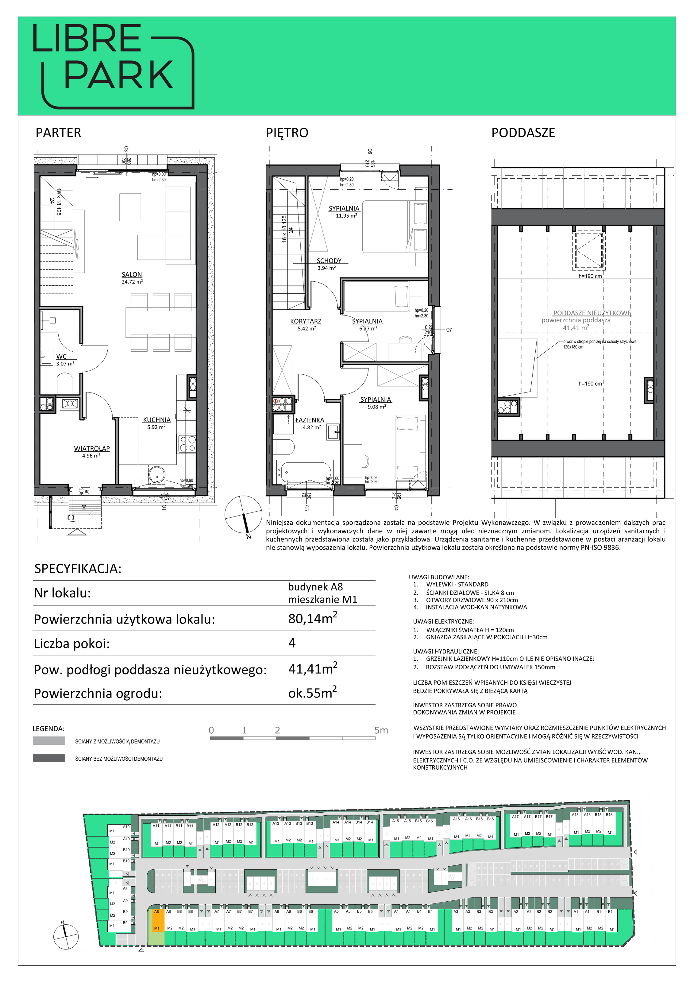 Mieszkanie 80,14 m², parter, oferta nr A8/1, Libre Park, Kosakowo, Dyniowa-idx