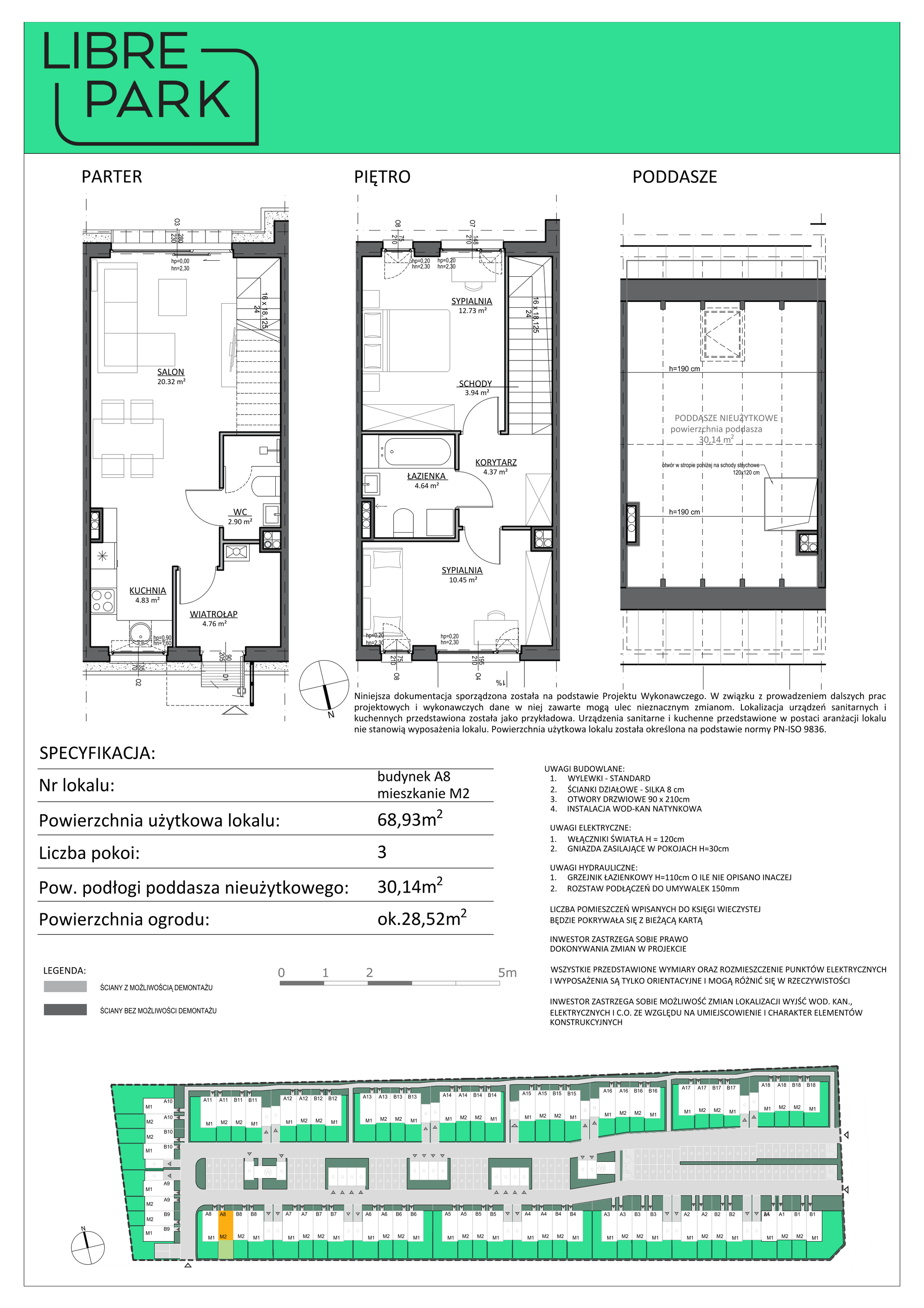 Mieszkanie 68,93 m², parter, oferta nr A8/2, Libre Park, Kosakowo, Dyniowa-idx