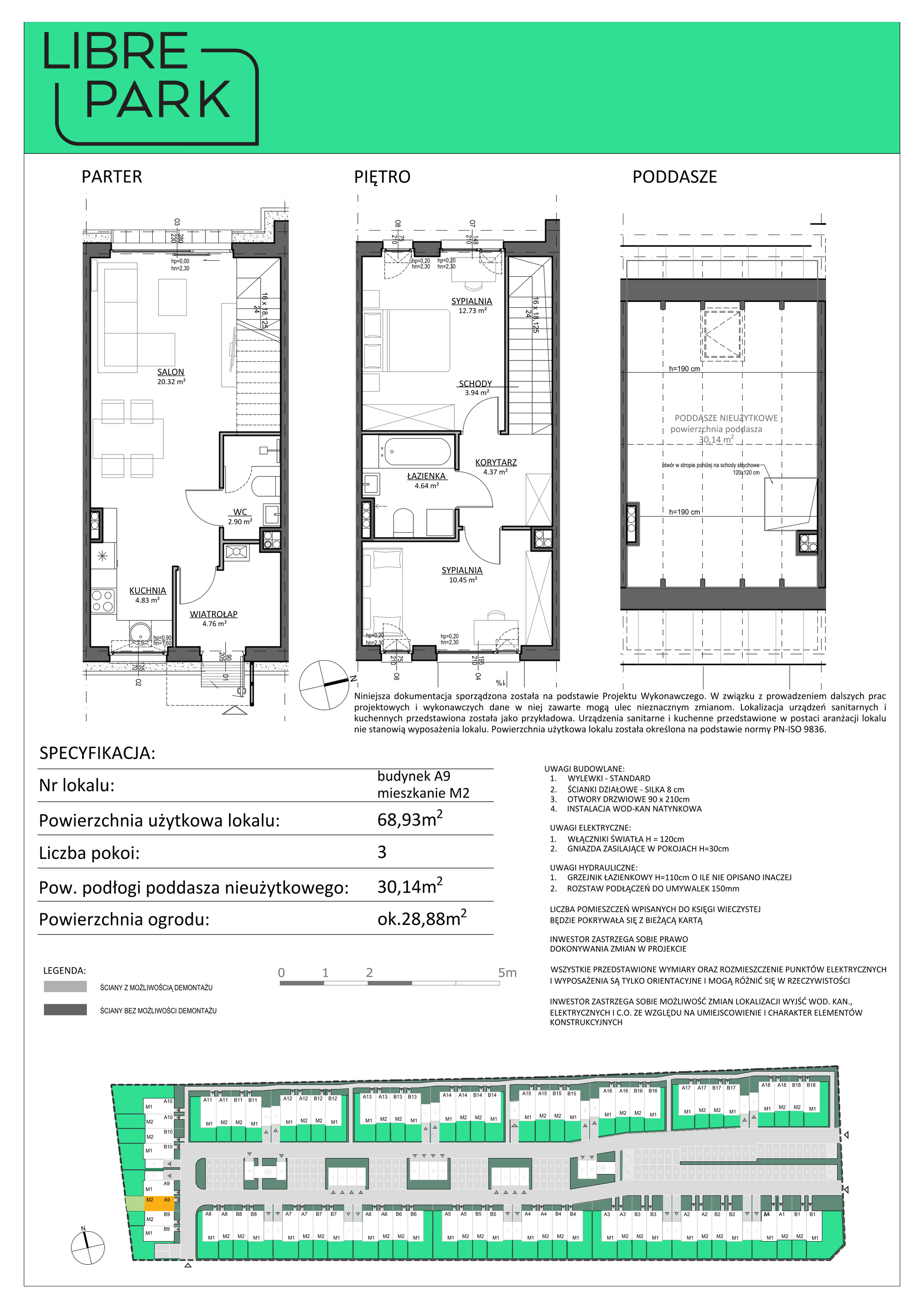 Mieszkanie 68,93 m², parter, oferta nr A9/2, Libre Park, Kosakowo, Dyniowa-idx