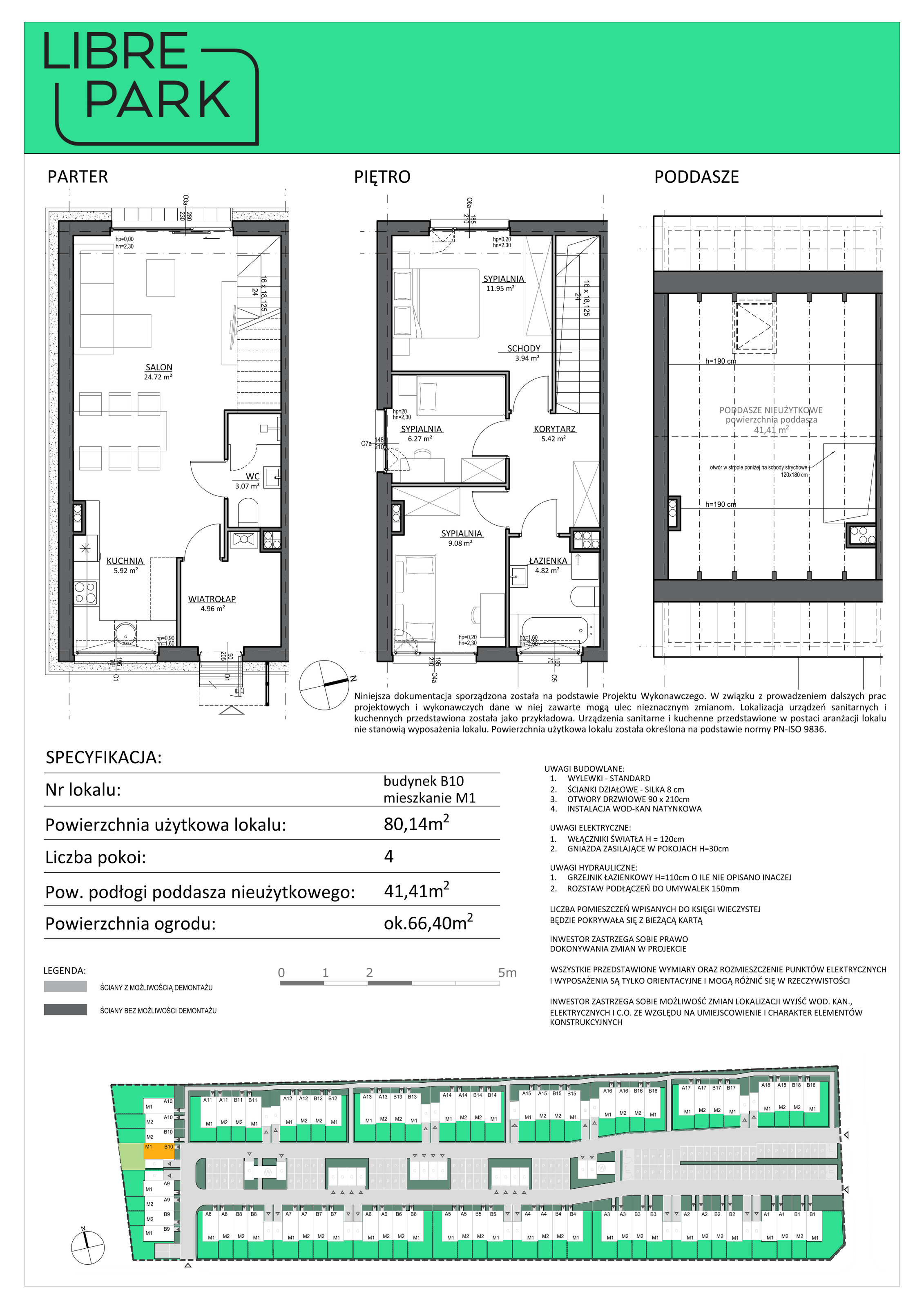 Mieszkanie 80,14 m², parter, oferta nr B10/1, Libre Park, Kosakowo, Dyniowa-idx