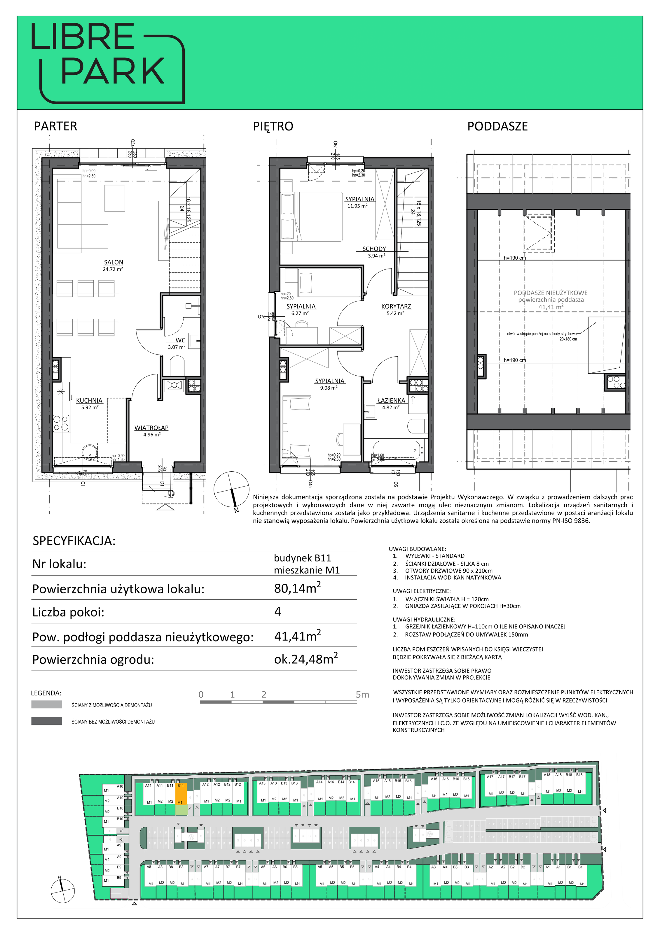 Mieszkanie 80,14 m², parter, oferta nr B11/1, Libre Park, Kosakowo, Dyniowa-idx