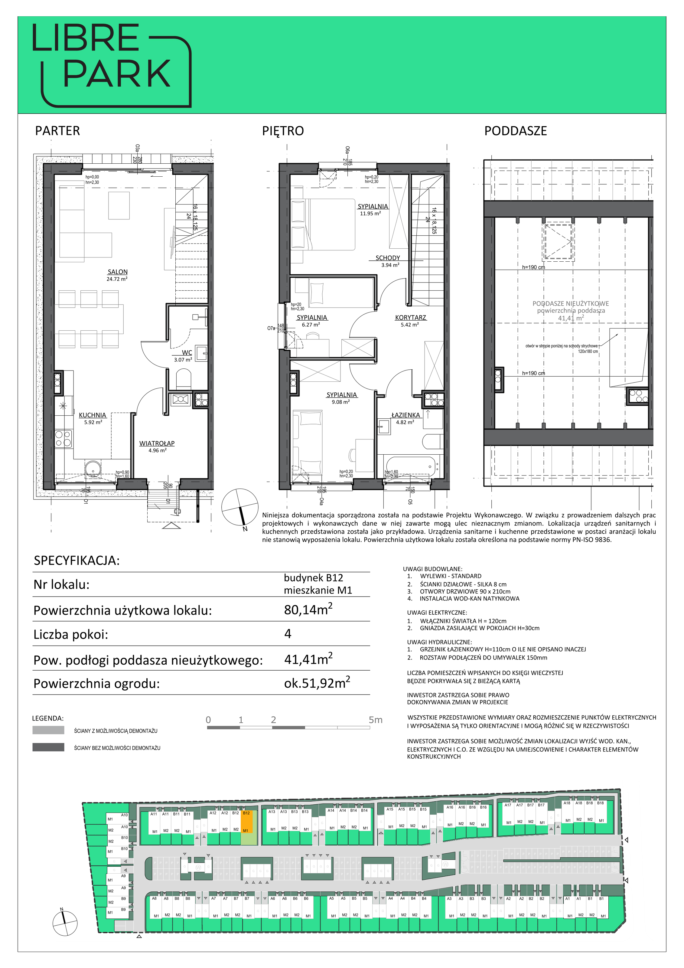 Mieszkanie 80,14 m², parter, oferta nr B12/1, Libre Park, Kosakowo, Dyniowa-idx