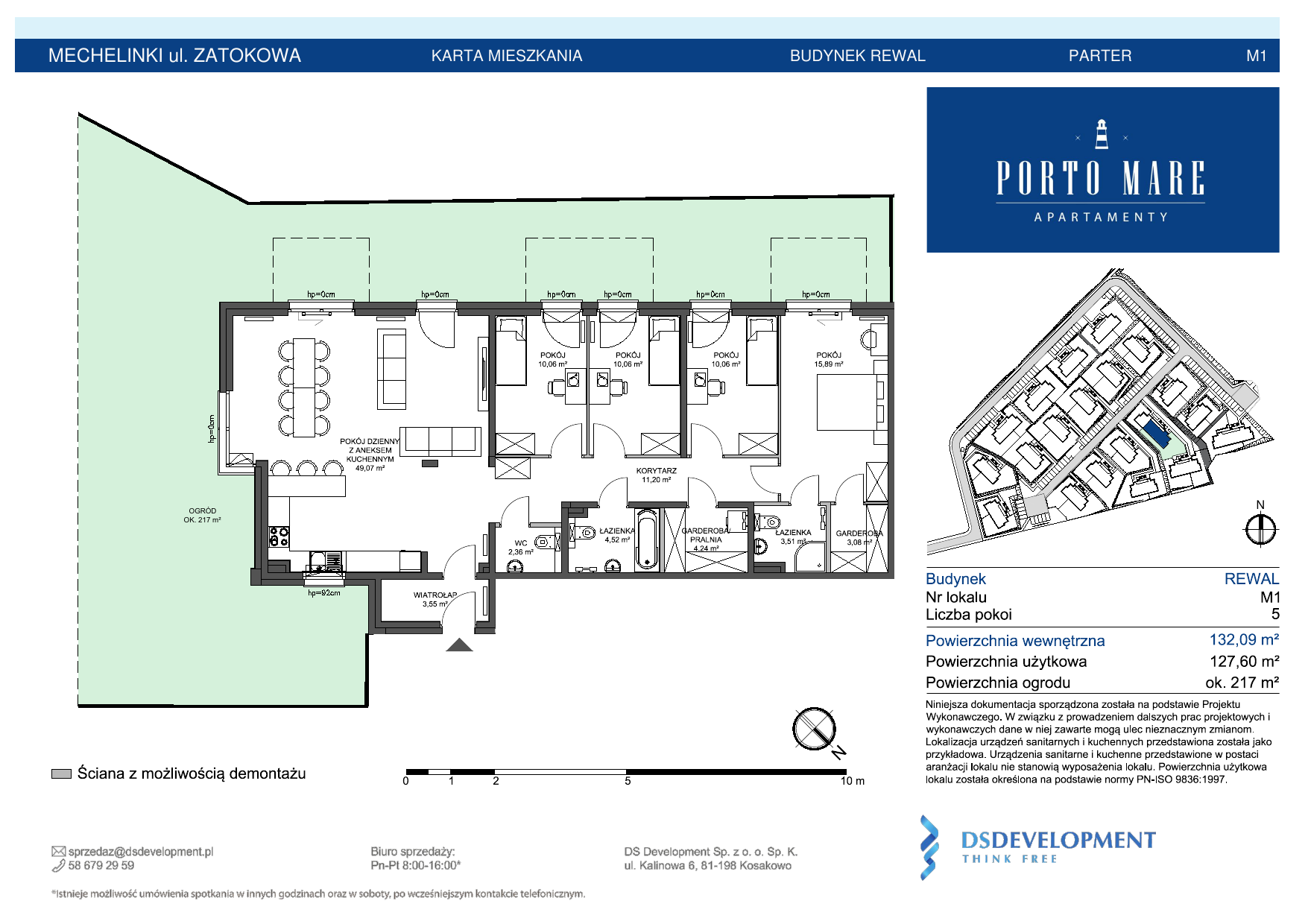 Apartament 127,60 m², parter, oferta nr REWAL.M1, Porto Mare, Mechelinki, ul. Zatokowa-idx