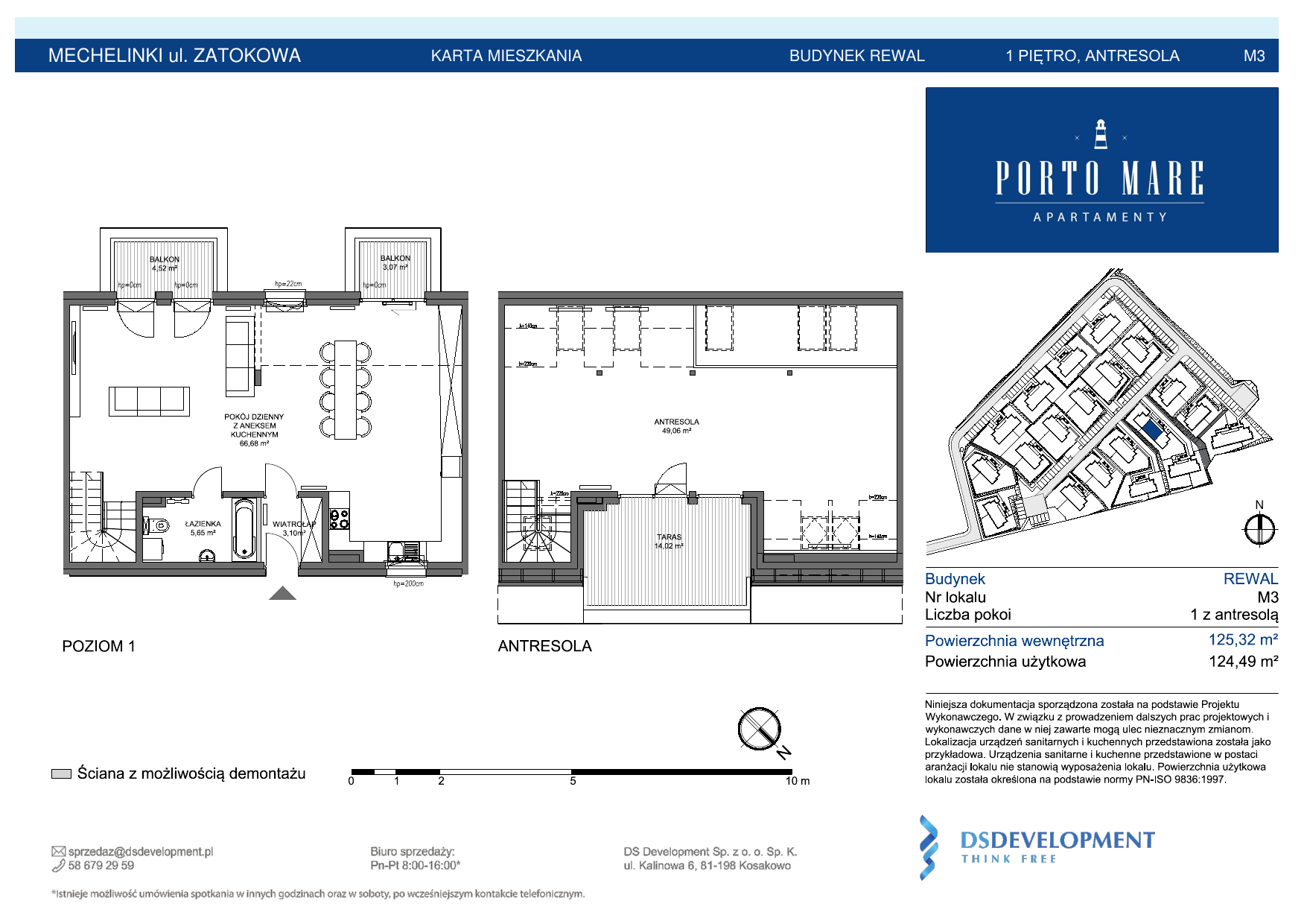 Apartament 124,49 m², piętro 1, oferta nr REWAL.M3, Porto Mare, Mechelinki, ul. Zatokowa-idx