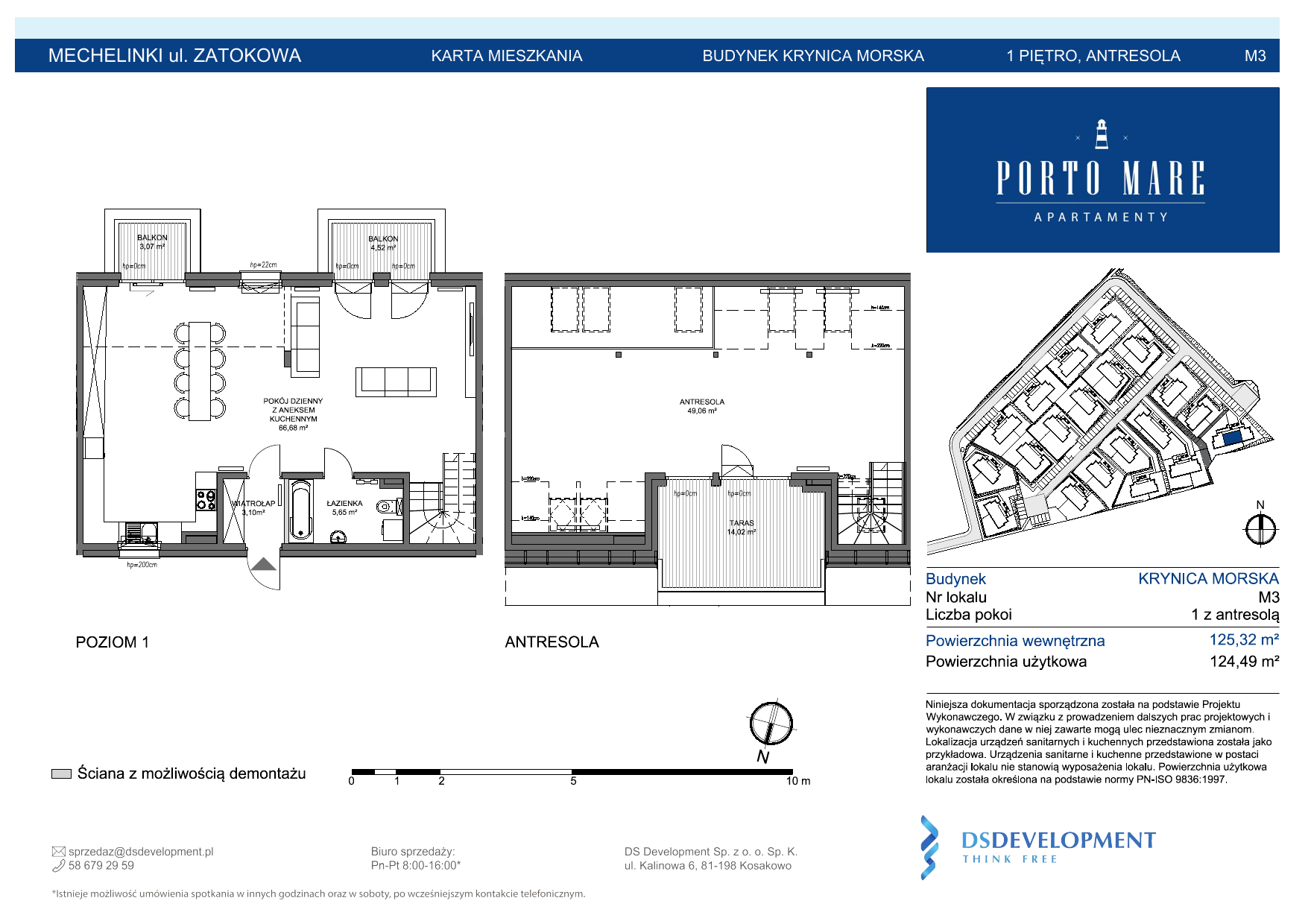 Apartament 124,49 m², piętro 1, oferta nr KRYNICA MORSKA.M3, Porto Mare, Mechelinki, ul. Zatokowa-idx