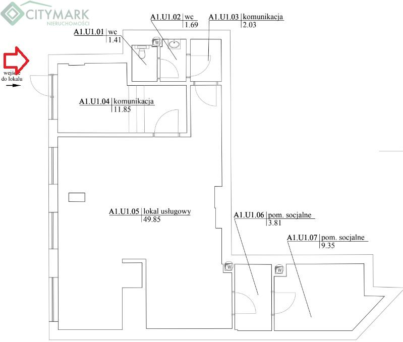 Lokal użytkowy 79,99 m², oferta nr , 82016, Warszawa, Ursus, Ursus-idx