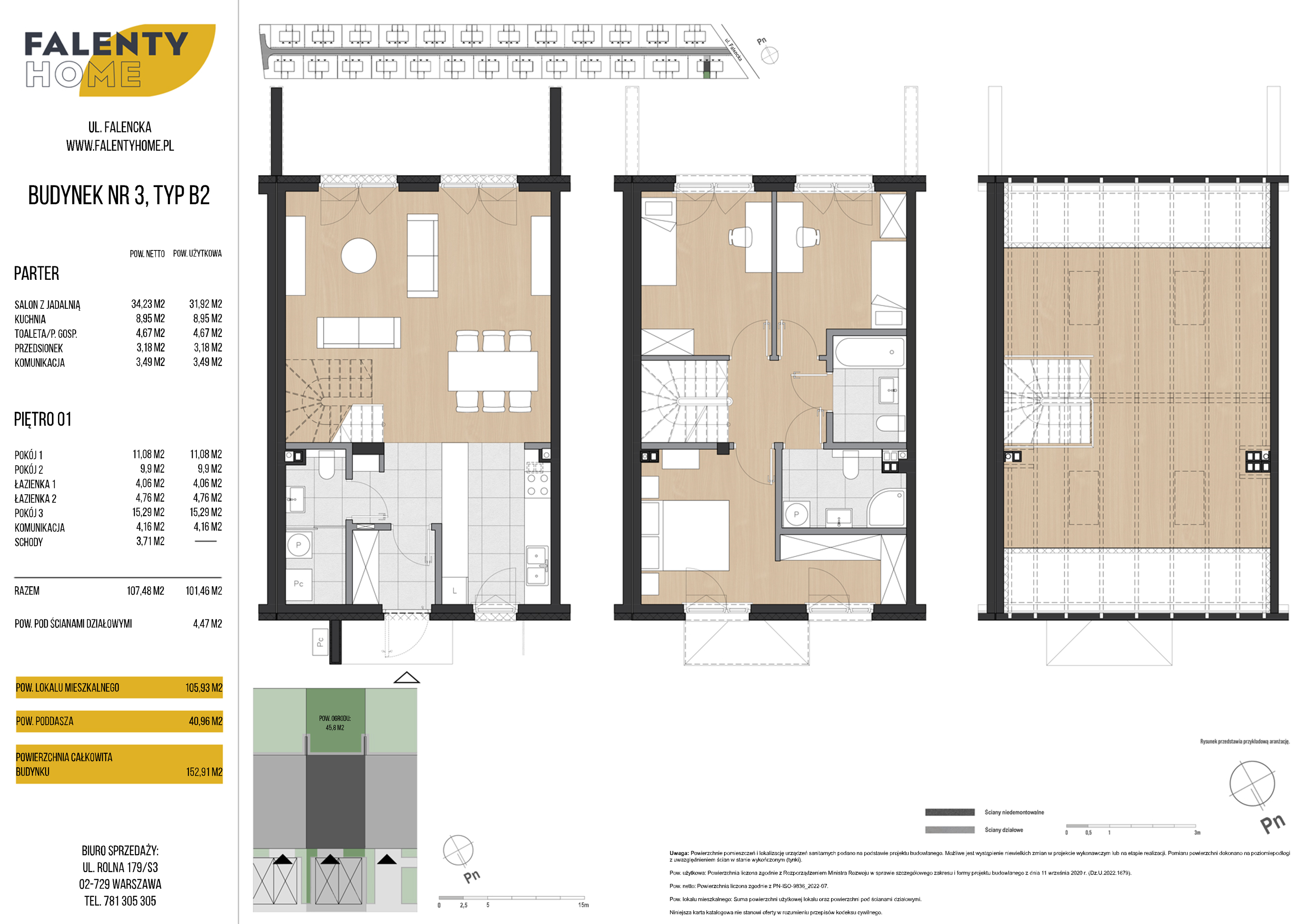 Dom 105,93 m², oferta nr 3, Falenty Home, Falenty Duże, ul. Falencka-idx