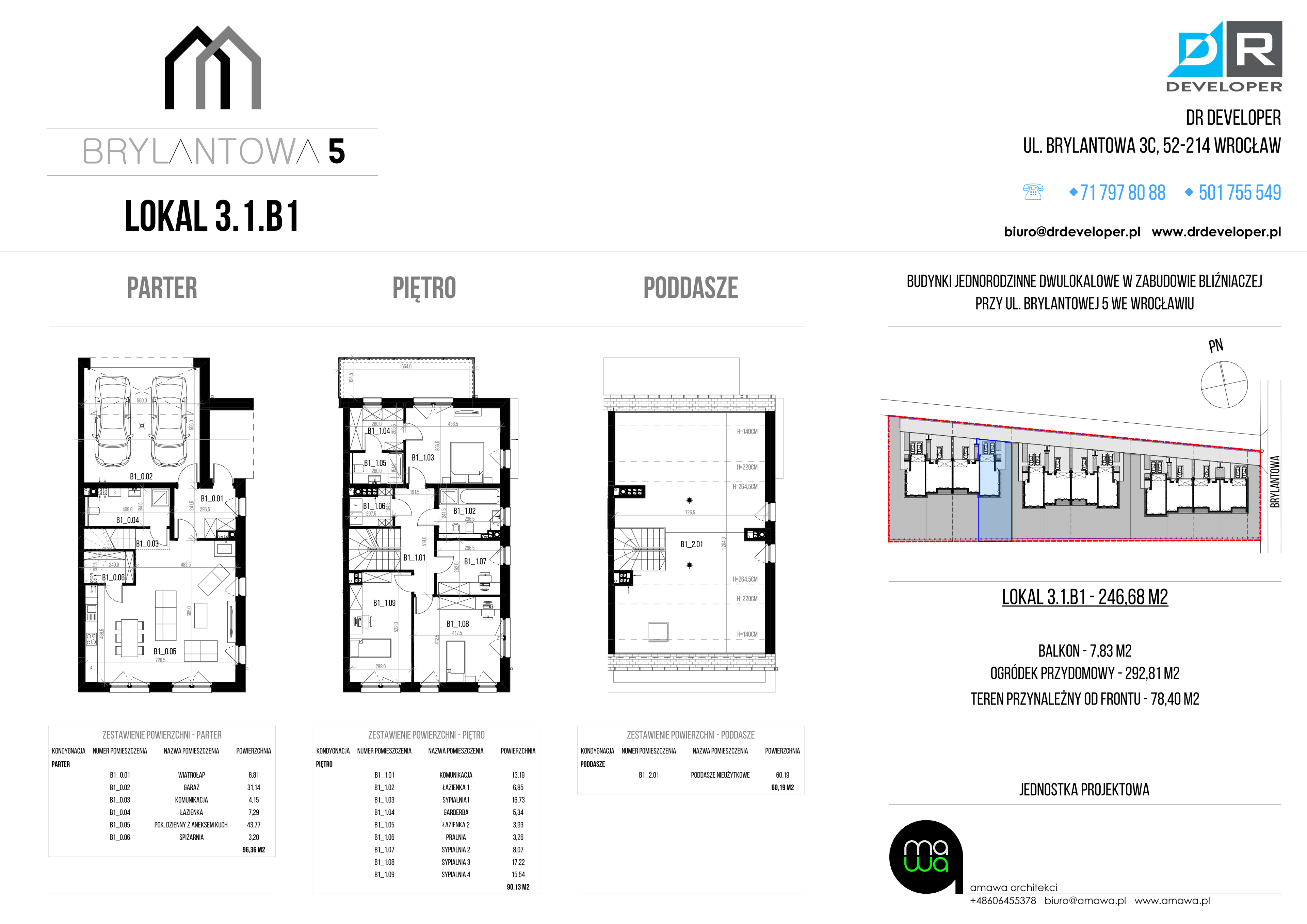 Dom 280,18 m², oferta nr 3.1.B1, Brylantowa 5, Wrocław, Ołtaszyn, Partynice, ul. Brylantowa 5-idx