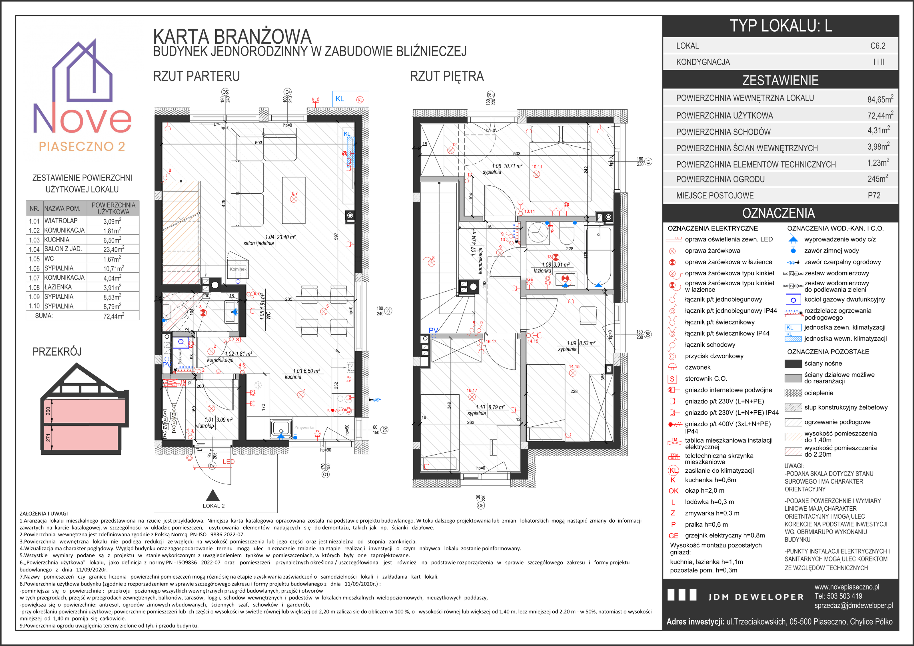 Dom 85,00 m², oferta nr C6.2, Domy Nove Piaseczno 2, Chylice-Pólko, ul. Trzeciakowskich-idx