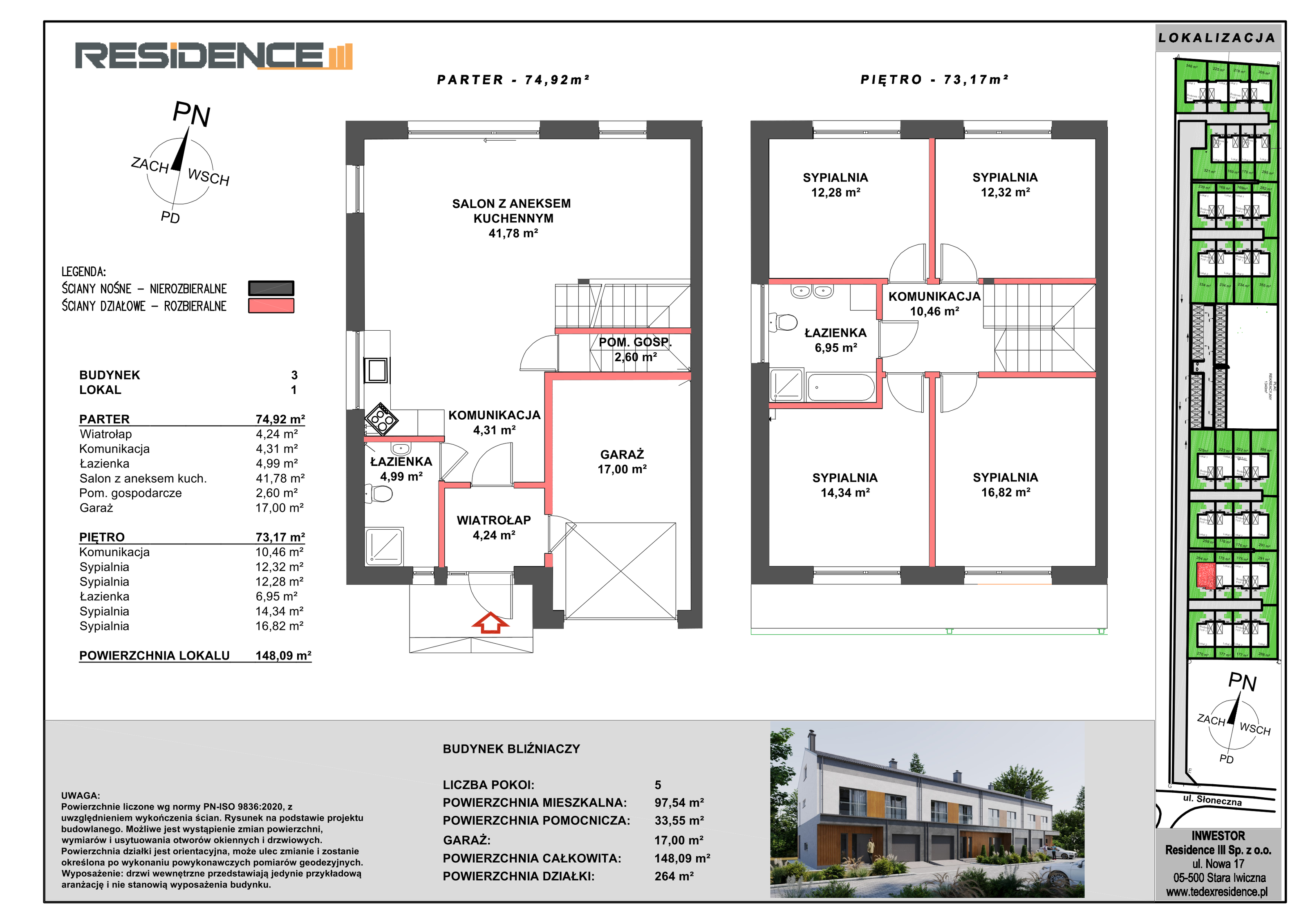 Mieszkanie 148,00 m², parter, oferta nr B3_L1, Apartamenty Przy Ładnej, Stara Iwiczna, ul. Ładna-idx