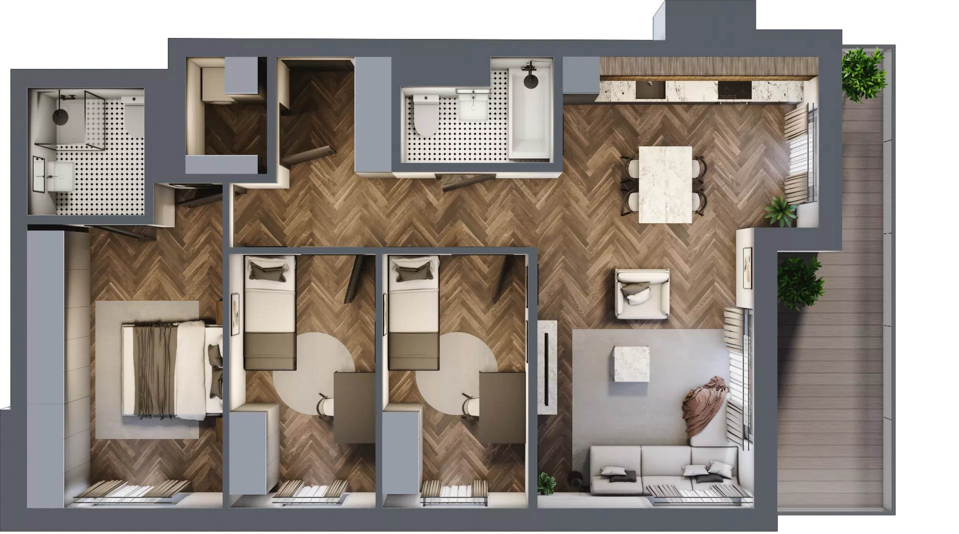 4 pokoje, apartament 82,15 m², piętro 6, oferta nr A.139, Modena II, Poznań, Jeżyce, ul. Jackowskiego/Kraszewskiego