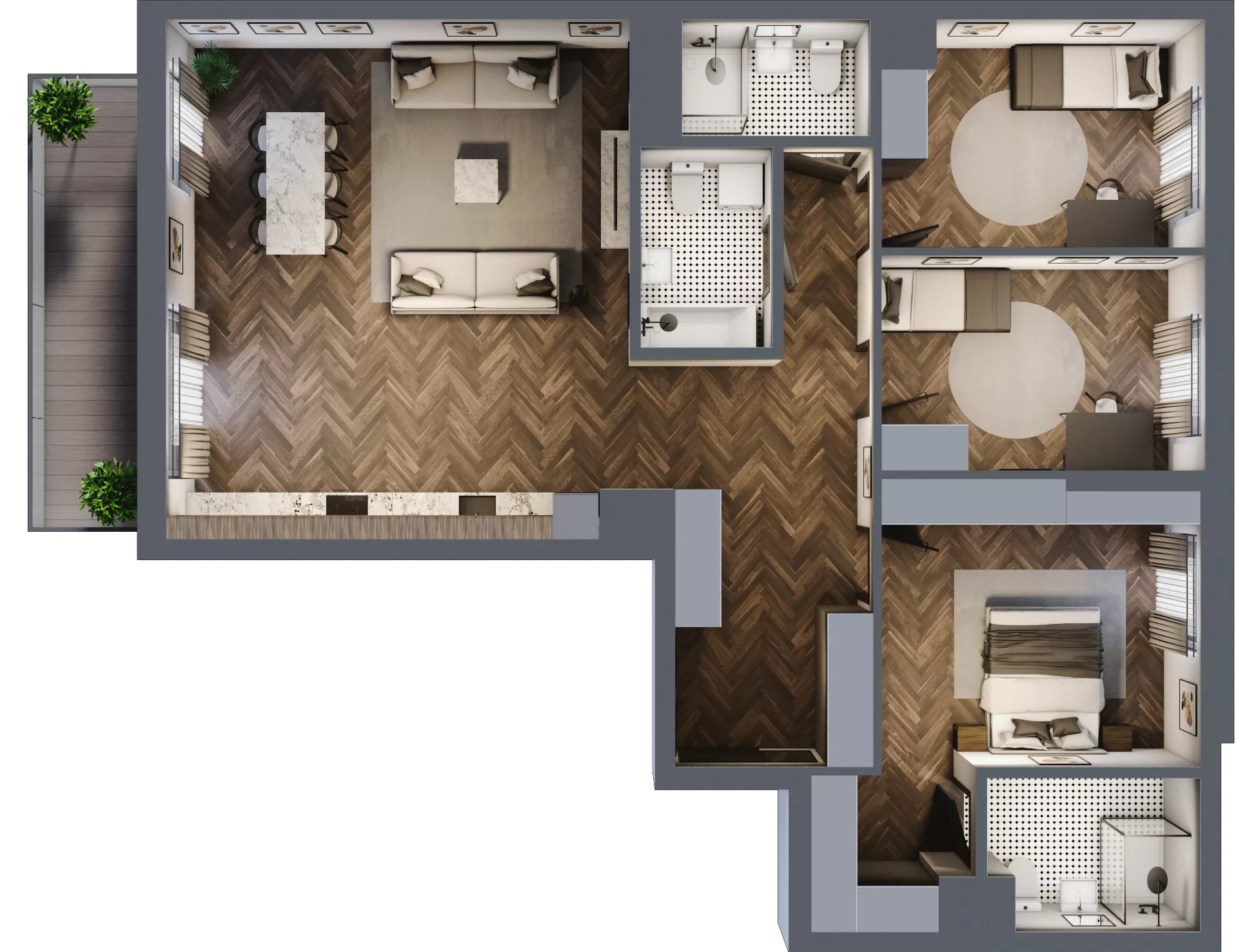 4 pokoje, apartament 116,31 m², piętro 6, oferta nr A.136, Modena II, Poznań, Jeżyce, ul. Jackowskiego/Kraszewskiego