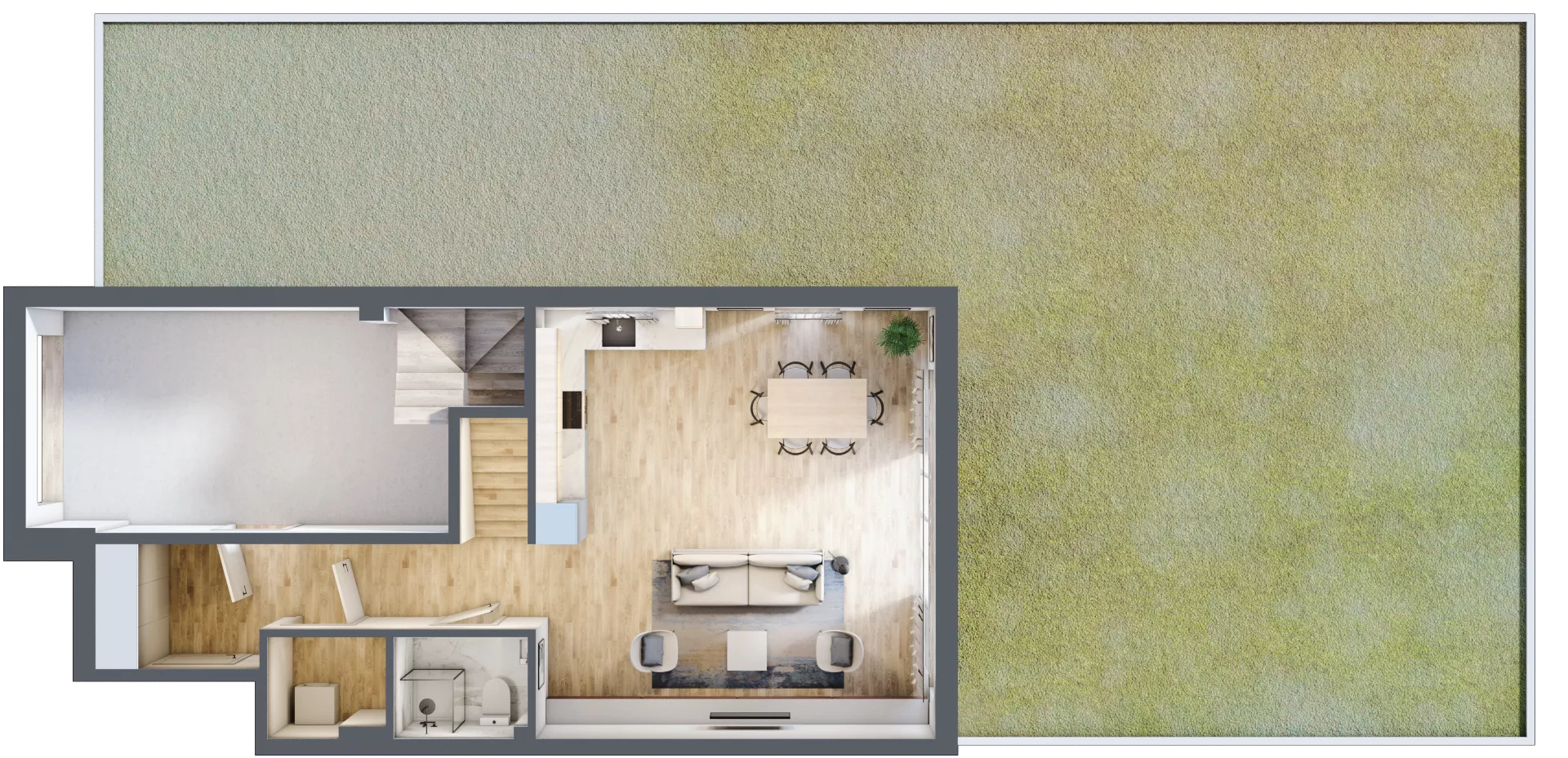 Dom 130,64 m², oferta nr 14.A, Oaza Kosmatki, Warszawa, Wawer, Gocław, ul. Kosmatki 32/34