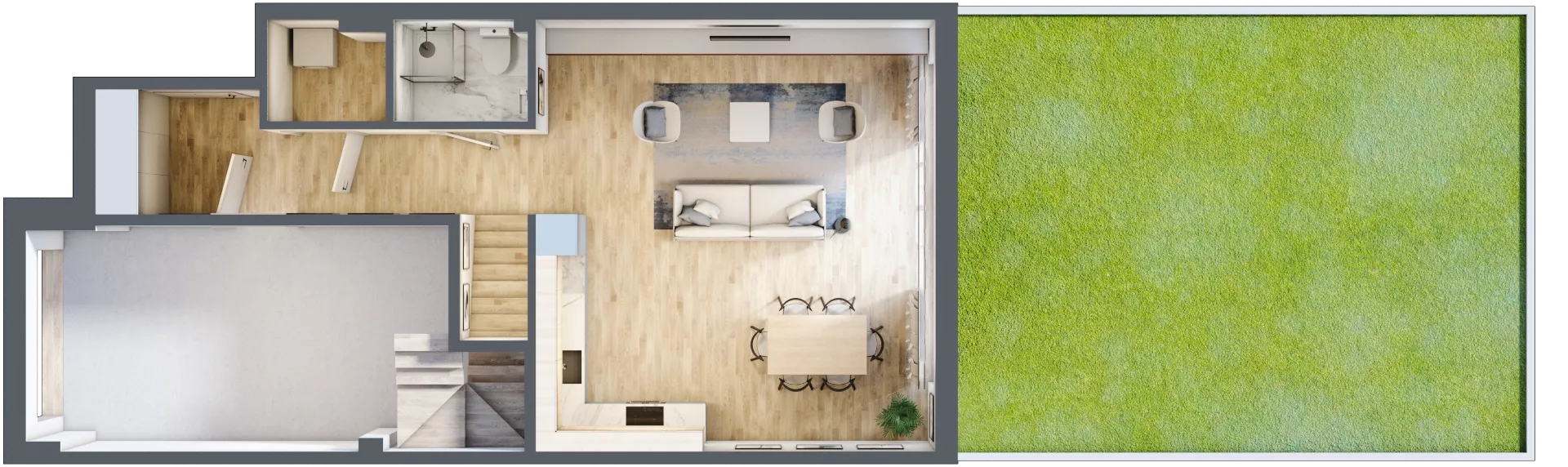 Dom 128,35 m², oferta nr 14.B, Oaza Kosmatki, Warszawa, Wawer, Gocław, ul. Kosmatki 32/34