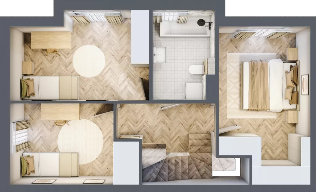 Dom 99,07 m², oferta nr 2E.2, Wawer Park, Warszawa, Wawer, Aleksandrów, ul. Zagórzańska 52