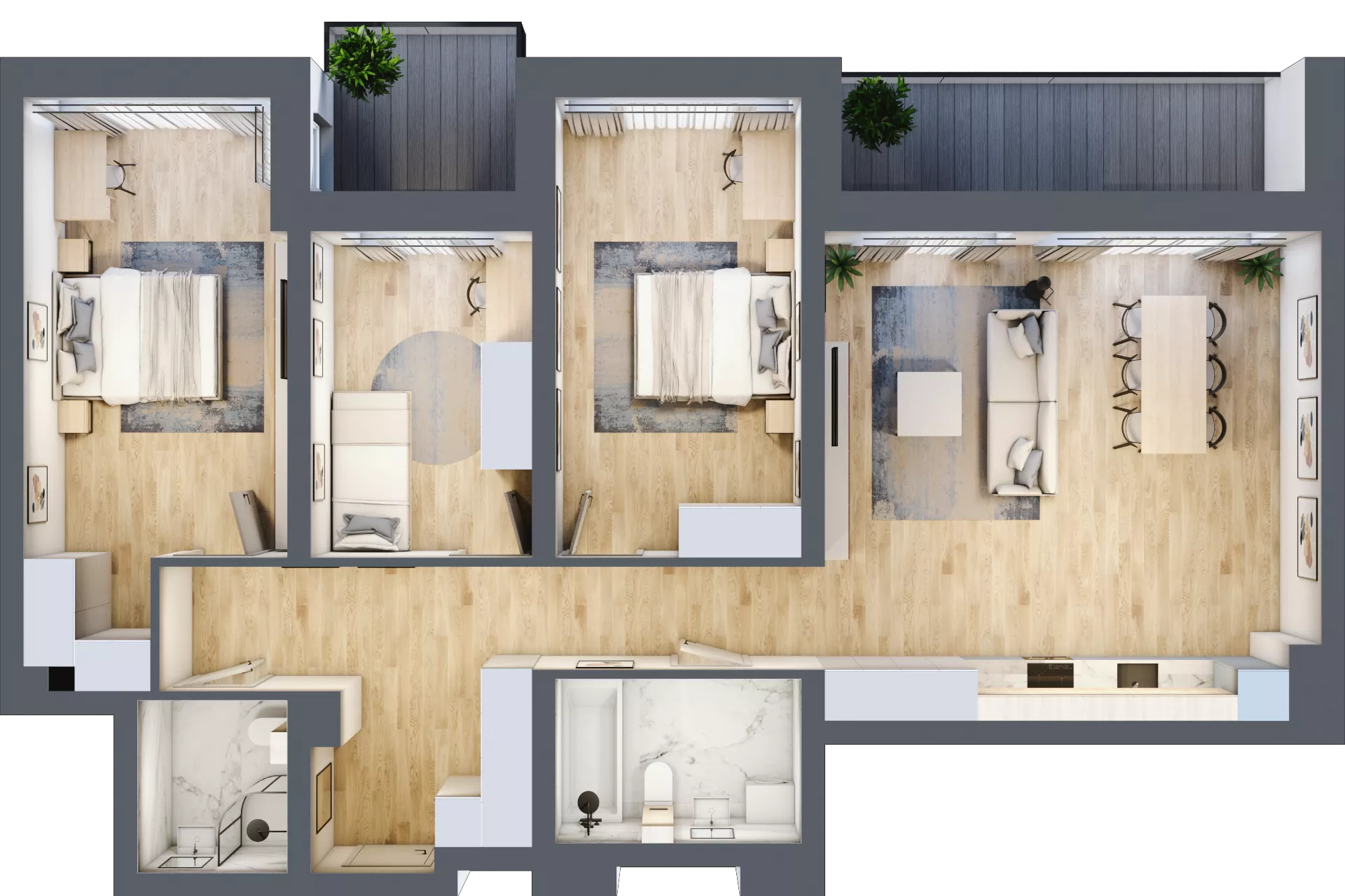 4 pokoje, mieszkanie 102,82 m², piętro 1, oferta nr M09, Srebrzyńska Park IV, Łódź, Polesie, ul. Srebrzyńska 107