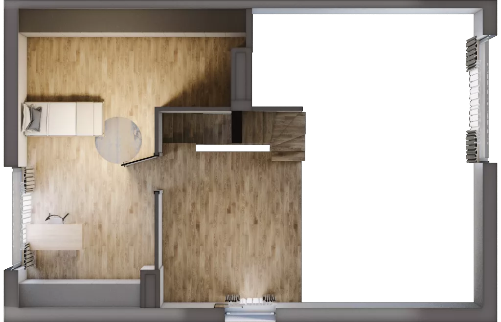 4 pokoje, mieszkanie 100,57 m², piętro 1, oferta nr 30.2, Cascada House, Rząska, ul. Piaski / Łąkowa