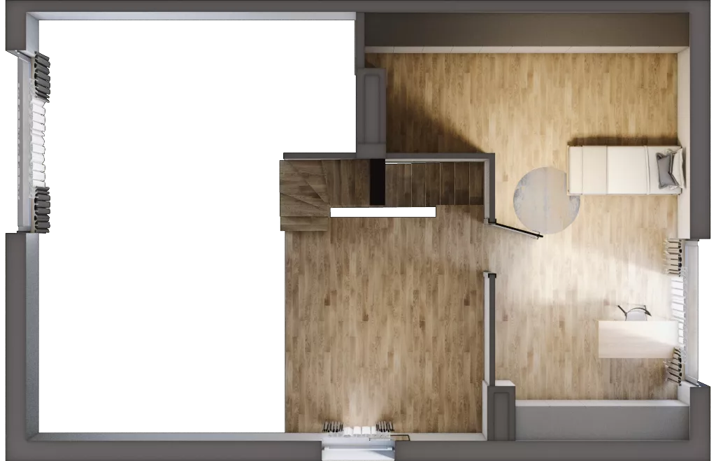 4 pokoje, mieszkanie 100,57 m², piętro 1, oferta nr 21.2, Cascada House, Rząska, ul. Piaski / Łąkowa