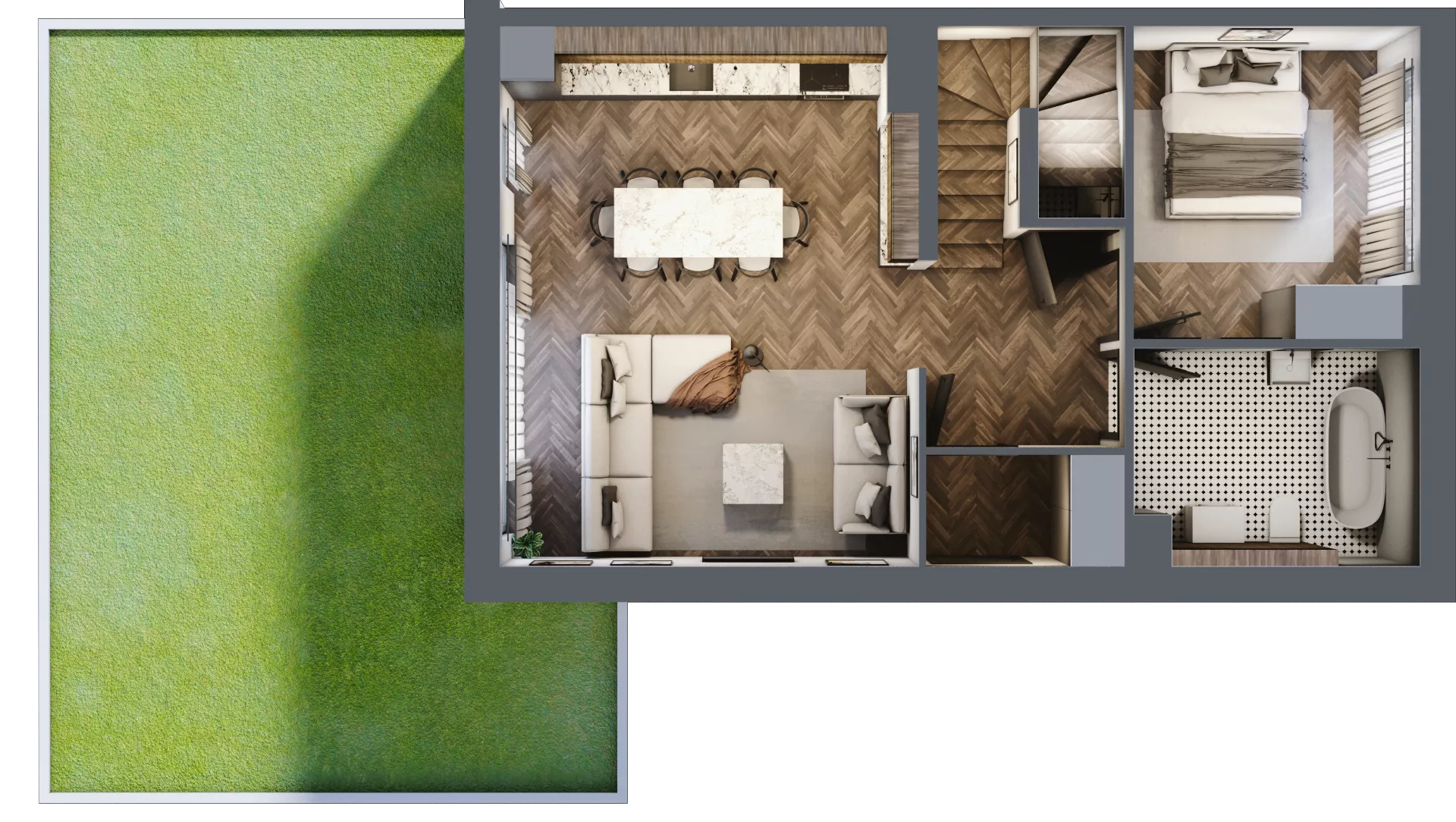 4 pokoje, mieszkanie 79,29 m², parter, oferta nr 30.1, Imperial River Park, Kraków, Bronowice, Bronowice Małe, ul. Truszkowskiego