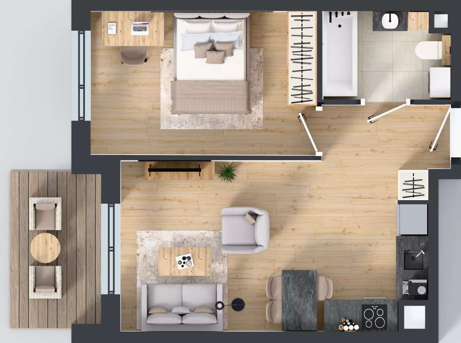 2 pokoje, mieszkanie 40,85 m², piętro 1, oferta nr 14, Apartamenty Talarowa 3, Warszawa, Białołęka, Tarchomin, ul. Talarowa