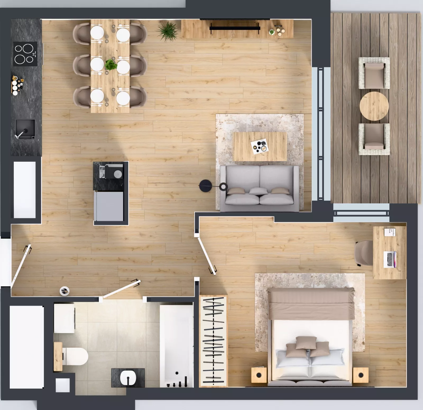 2 pokoje, mieszkanie 50,25 m², piętro 3, oferta nr 40, Apartamenty Talarowa 3, Warszawa, Białołęka, Tarchomin, ul. Talarowa
