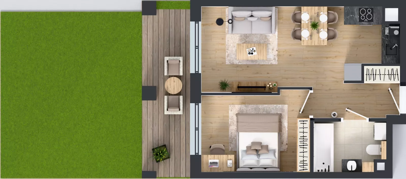 2 pokoje, mieszkanie 37,64 m², parter, oferta nr WP-9, Warzelnicza Park, Warszawa, Białołęka, Brzeziny, ul. Warzelnicza