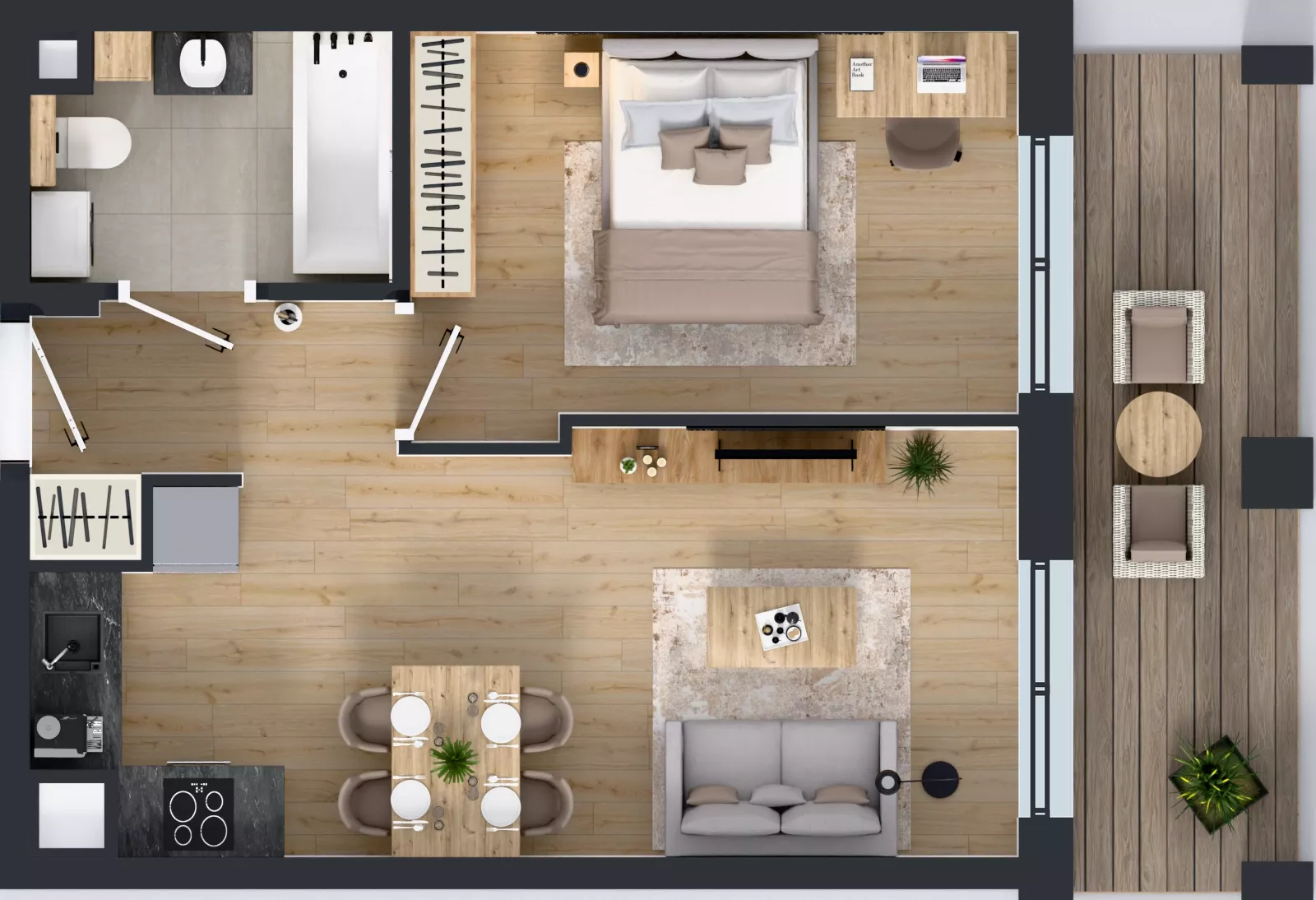 2 pokoje, mieszkanie 38,40 m², piętro 1, oferta nr WP-14, Warzelnicza Park, Warszawa, Białołęka, Brzeziny, ul. Warzelnicza