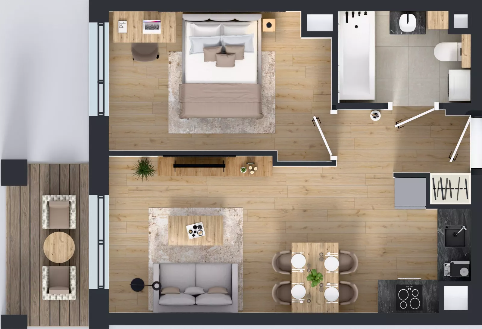 2 pokoje, mieszkanie 38,22 m², piętro 1, oferta nr WP-19, Warzelnicza Park, Warszawa, Białołęka, Brzeziny, ul. Warzelnicza