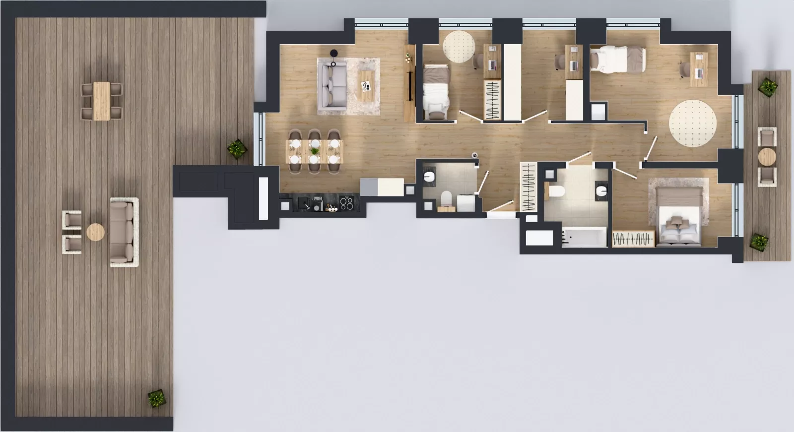 5 pokoi, mieszkanie 86,34 m², piętro 3, oferta nr WP-30, Warzelnicza Park, Warszawa, Białołęka, Brzeziny, ul. Warzelnicza