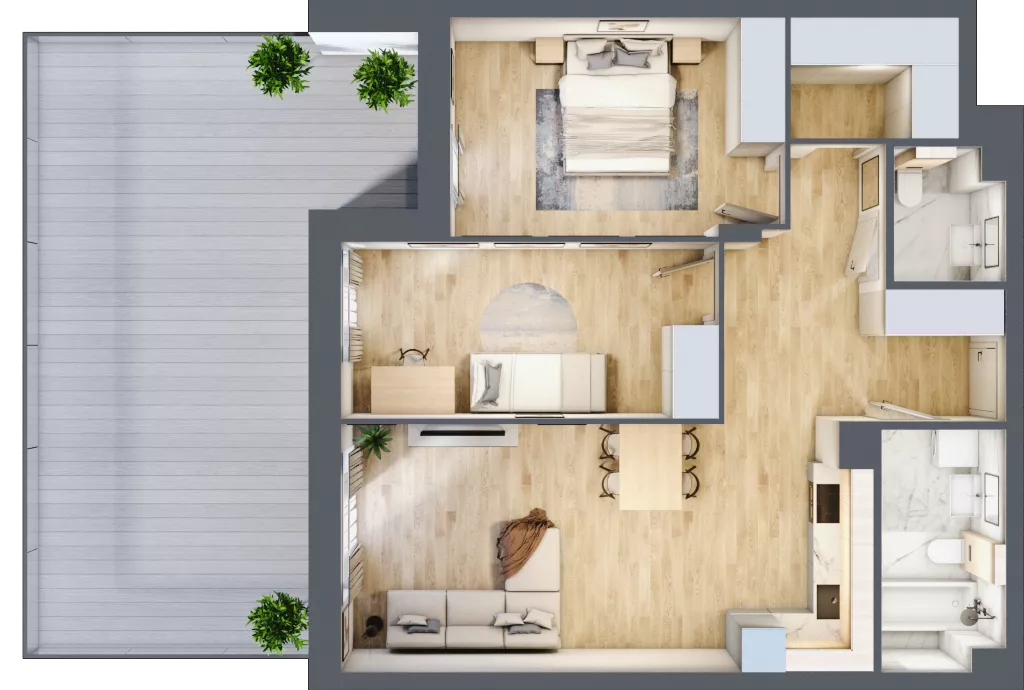 3 pokoje, mieszkanie 71,54 m², parter, oferta nr A/0/1, Verdi, Warka, ul. Armii Krajowej