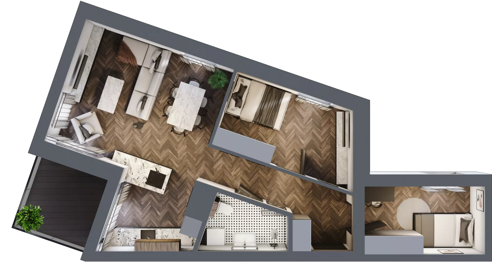 3 pokoje, apartament 60,04 m², piętro 7, oferta nr 60, Północna 31, Lublin, Śródmieście, Czechów Południowy, ul. Północna 31