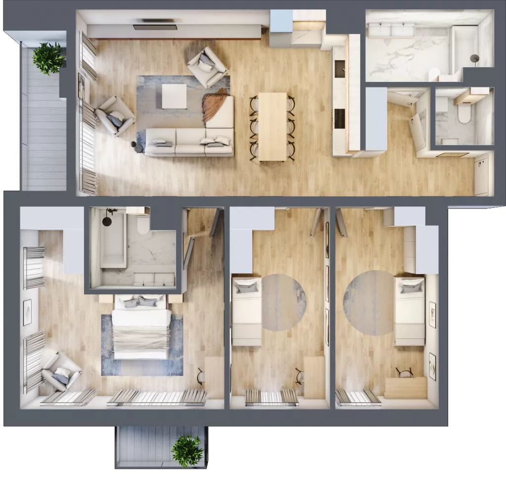 4 pokoje, mieszkanie 112,63 m², piętro 1, oferta nr A.11, Dolna Górna Wilda, Poznań, Wilda, Wilda, ul. Górna Wilda
