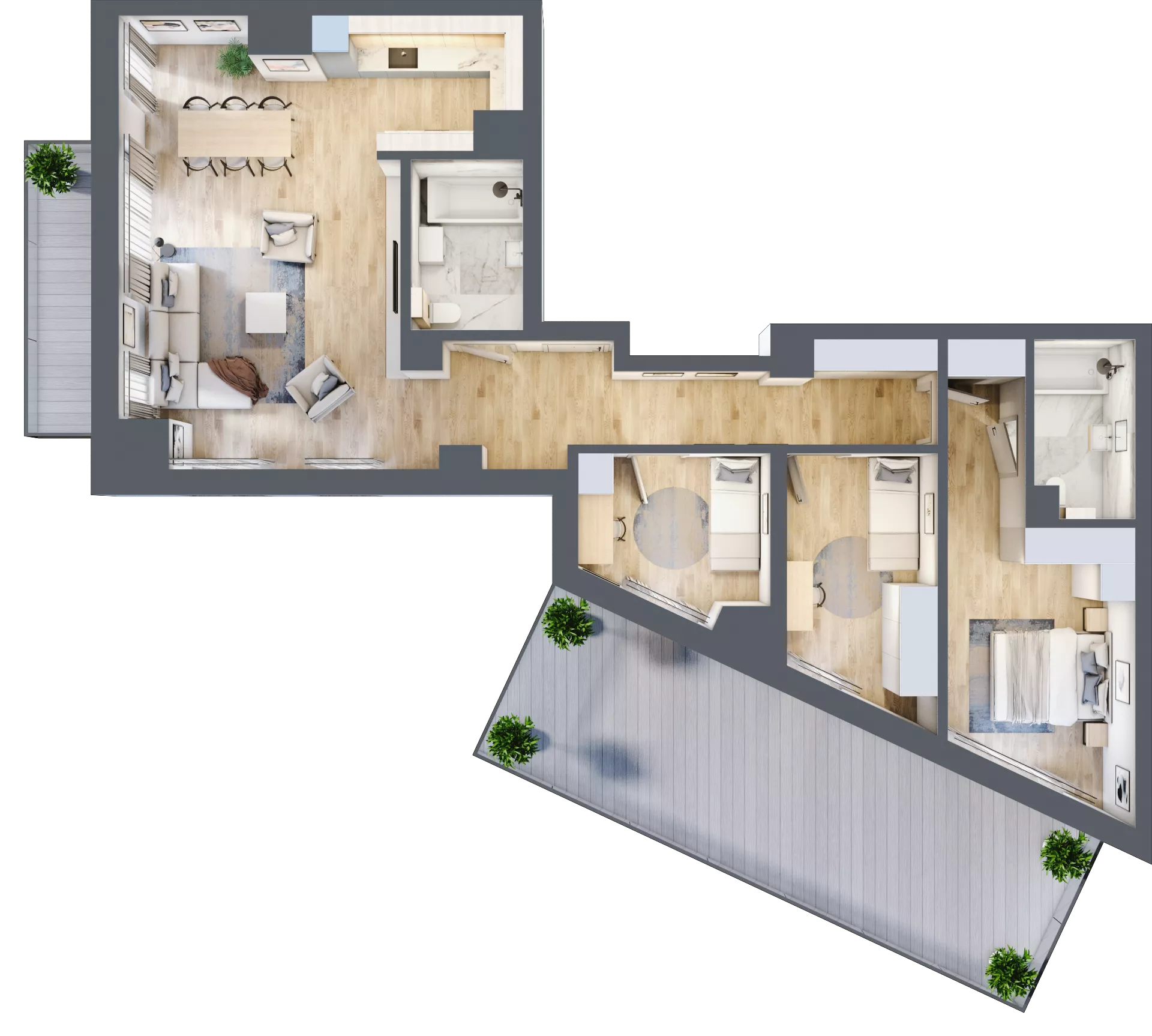4 pokoje, mieszkanie 95,78 m², piętro 6, oferta nr A.61, Dolna Górna Wilda, Poznań, Wilda, Wilda, ul. Górna Wilda