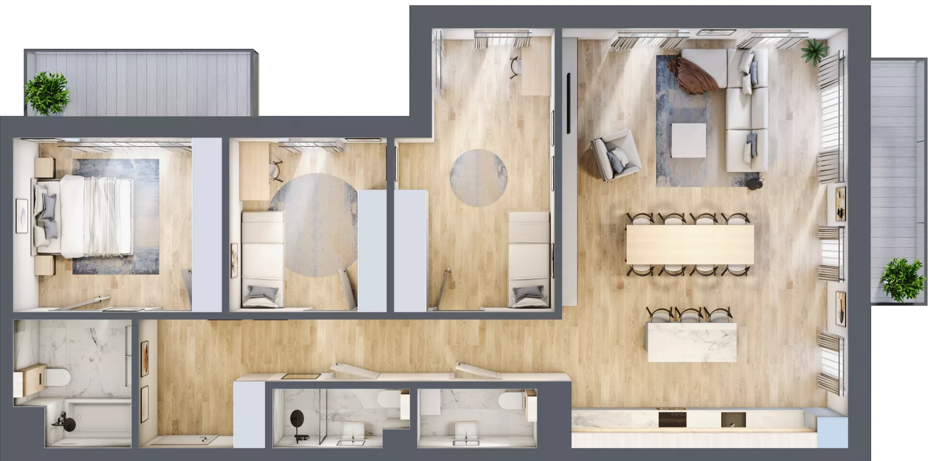 4 pokoje, mieszkanie 110,39 m², piętro 3, oferta nr B.31, Dolna Górna Wilda, Poznań, Wilda, Wilda, ul. Górna Wilda