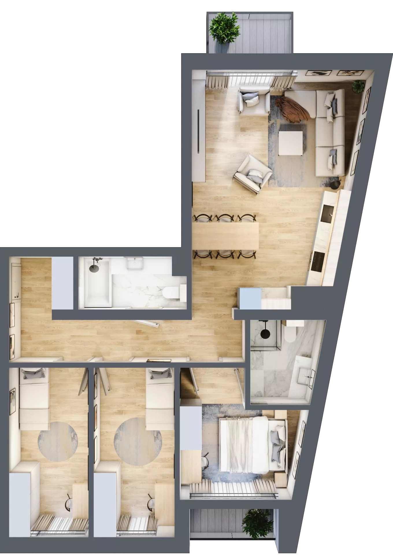 4 pokoje, mieszkanie 81,09 m², piętro 5, oferta nr C.52, Dolna Górna Wilda, Poznań, Wilda, Wilda, ul. Górna Wilda