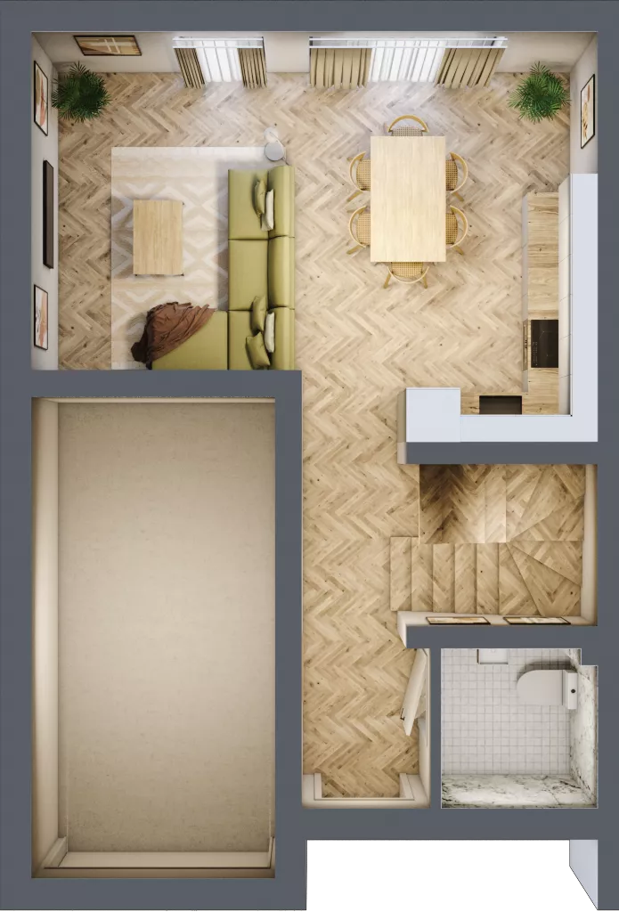 Dom 104,09 m², oferta nr D1.A, Południowy Zakątek, Mysłowice, ul. Białobrzeska