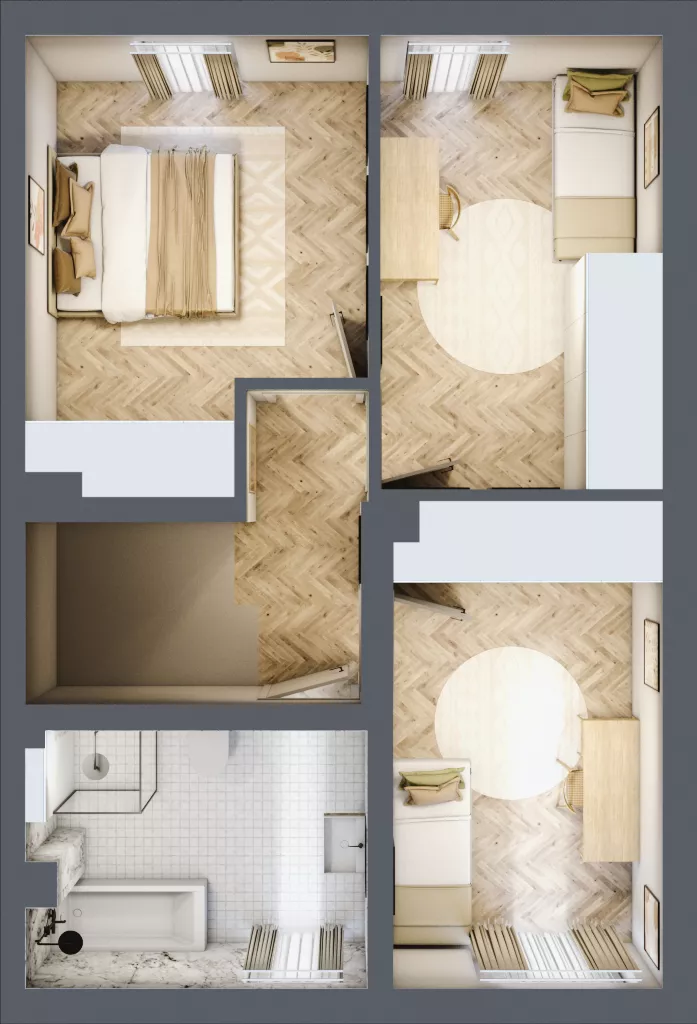 Dom 103,37 m², oferta nr D2.B, Południowy Zakątek, Mysłowice, ul. Białobrzeska
