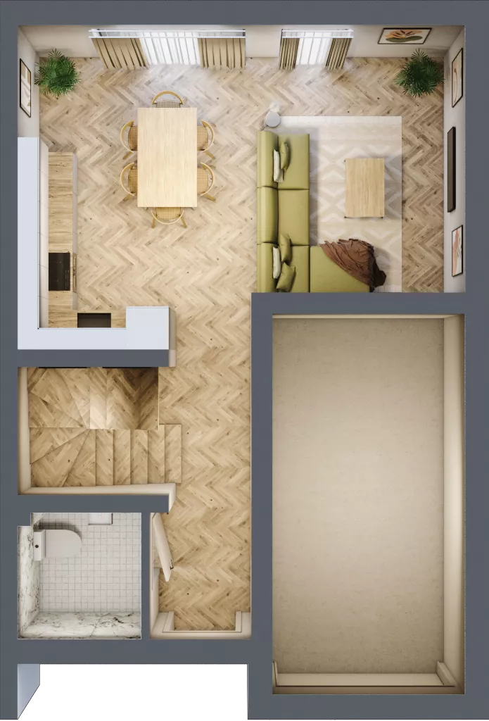 Dom 103,91 m², oferta nr D3.A, Południowy Zakątek, Mysłowice, ul. Białobrzeska