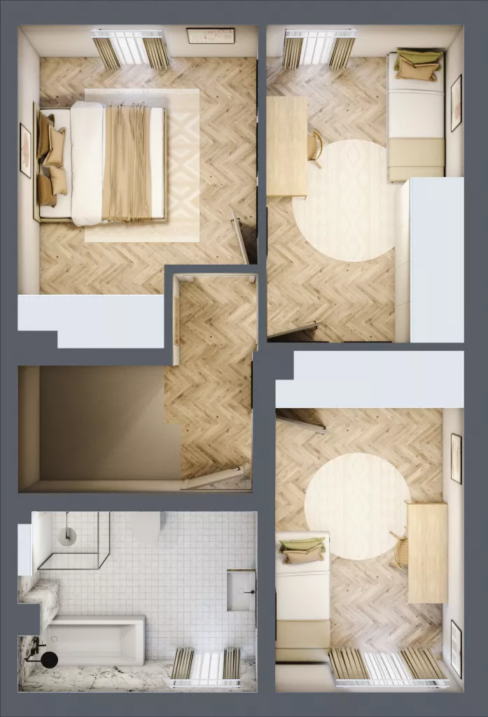 Dom 103,91 m², oferta nr D3.A, Południowy Zakątek, Mysłowice, ul. Białobrzeska