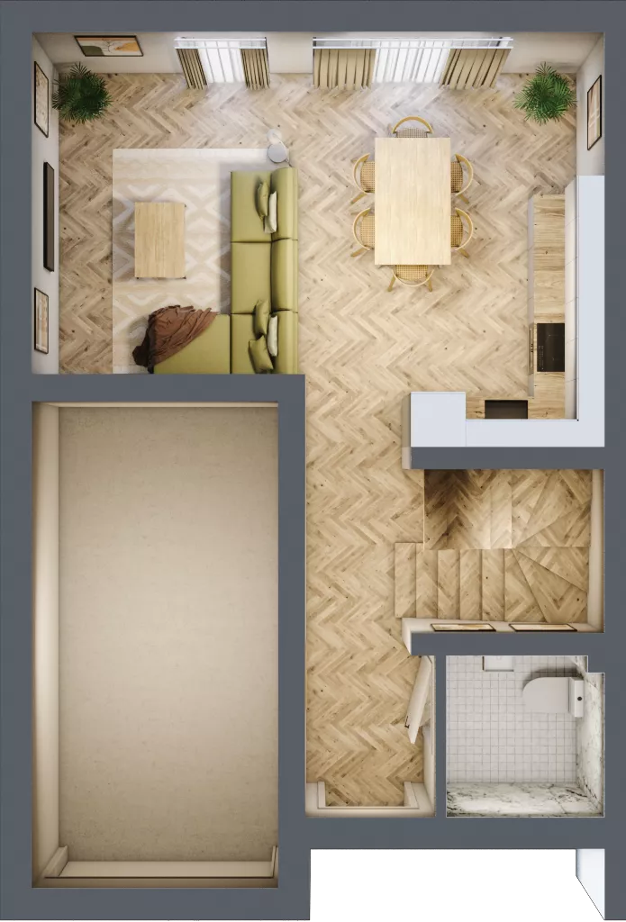 Dom 104,05 m², oferta nr D4.B, Południowy Zakątek, Mysłowice, ul. Białobrzeska