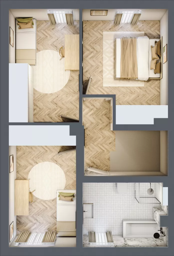Dom 104,05 m², oferta nr D4.B, Południowy Zakątek, Mysłowice, ul. Białobrzeska