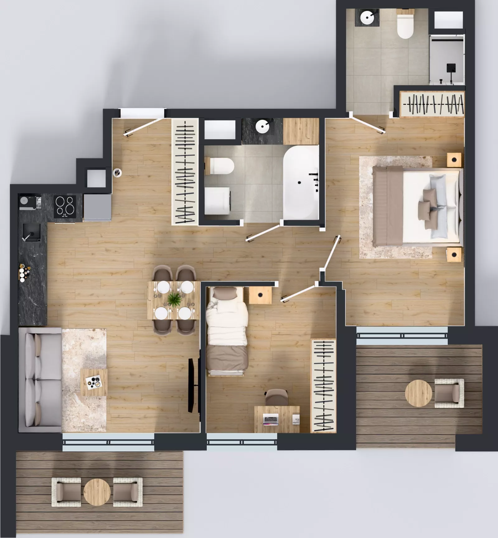 3 pokoje, mieszkanie 60,99 m², piętro 3, oferta nr 123 G/G-42, Ostródzka 123 - Etap III, Warszawa, Białołęka, Brzeziny, ul. Ostródzka 123