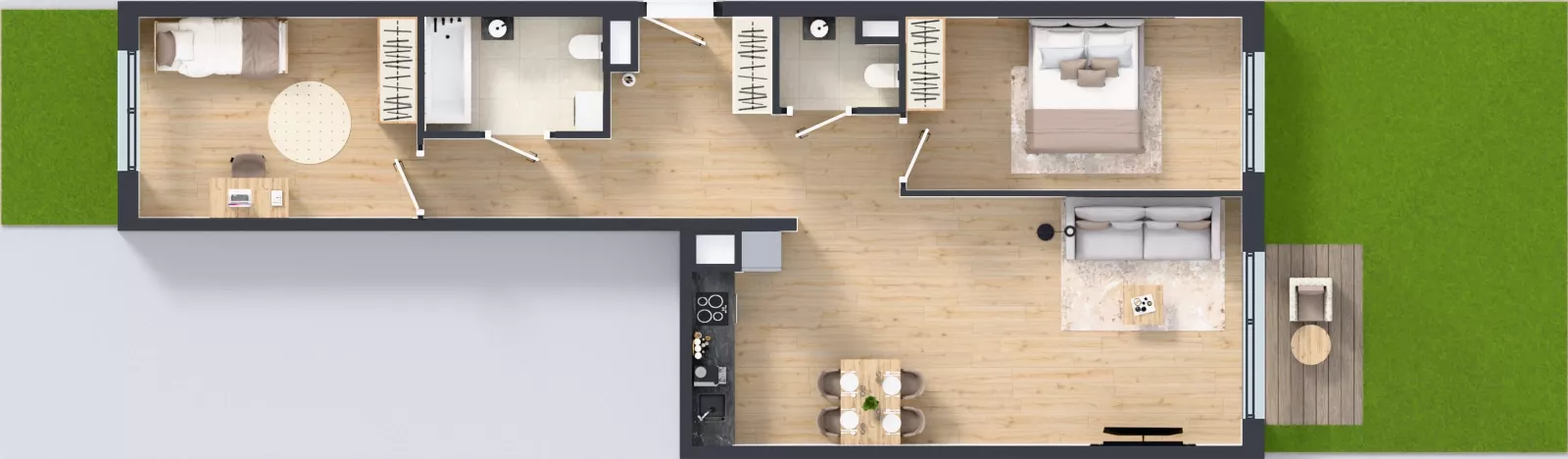 3 pokoje, mieszkanie 74,96 m², parter, oferta nr D.200, Osiedle Mira, Pruszków, Centrum, ul. Miry Zimińskiej – Sygietyńskiej 5