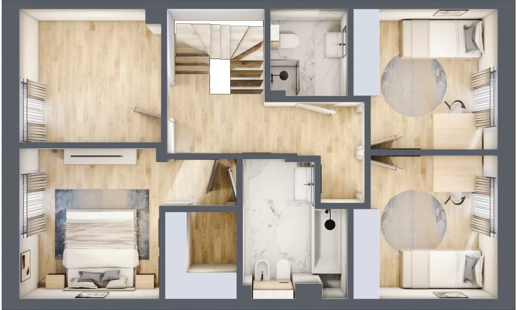Dom 134,15 m², oferta nr 35A, Domy Golfowe, Wrocław, Kryniczno ul. Pod lasem 