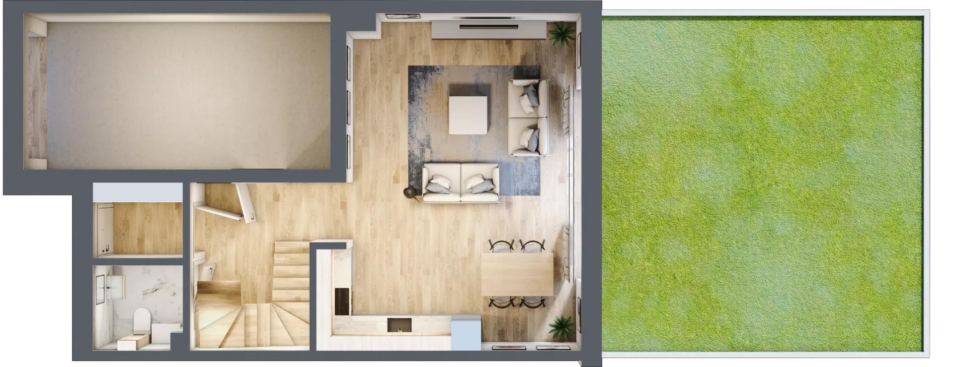 Dom 134,15 m², oferta nr 33B, Domy Golfowe, Wrocław, Kryniczno ul. Pod lasem 
