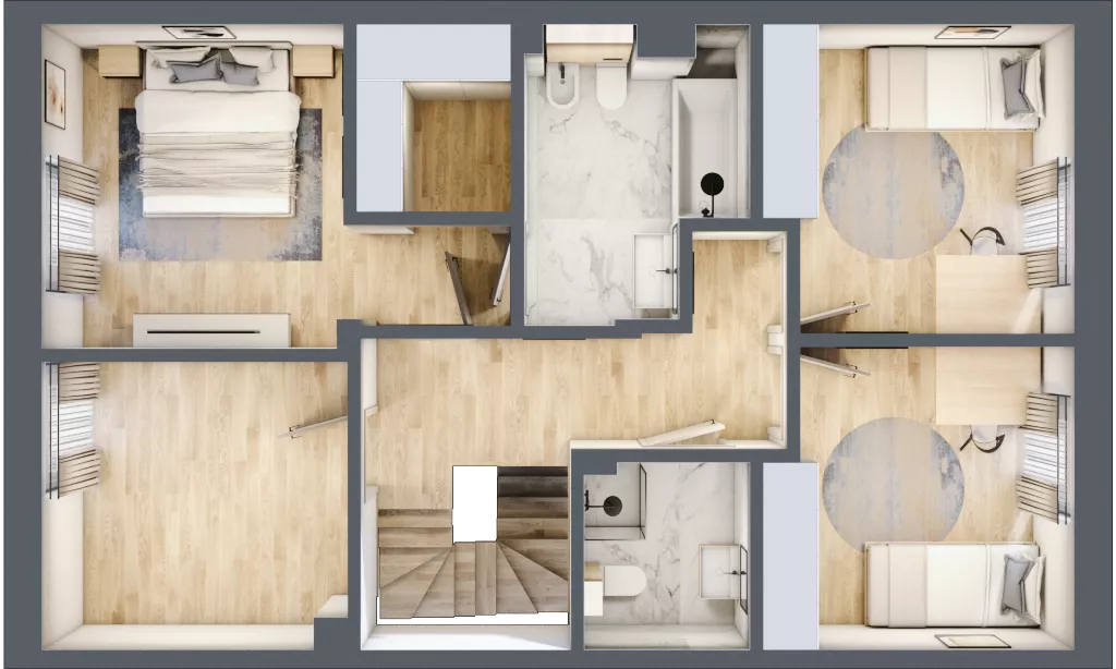 Dom 134,15 m², oferta nr 33B, Domy Golfowe, Wrocław, Kryniczno ul. Pod lasem 