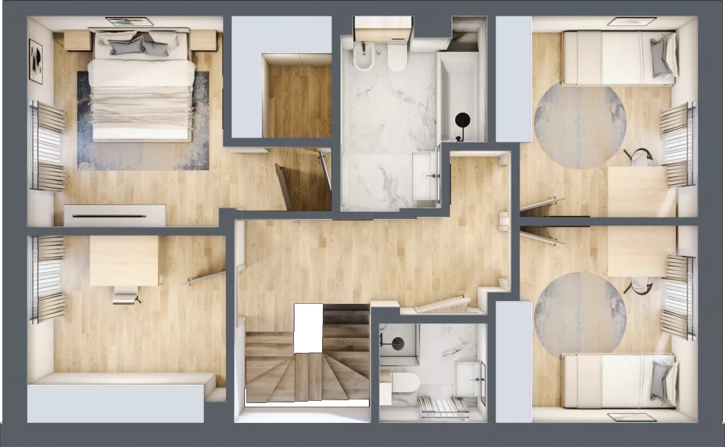 Dom 134,07 m², oferta nr 35B, Domy Golfowe, Wrocław, Kryniczno ul. Pod lasem 
