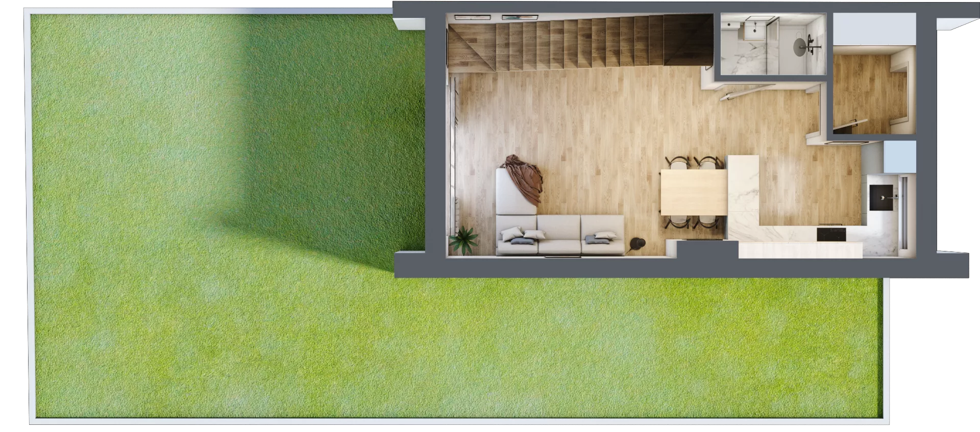 Dom 71,55 m², oferta nr A4, Villa Stoki - domy, Łódź, Widzew, ul. Beskidzka 109