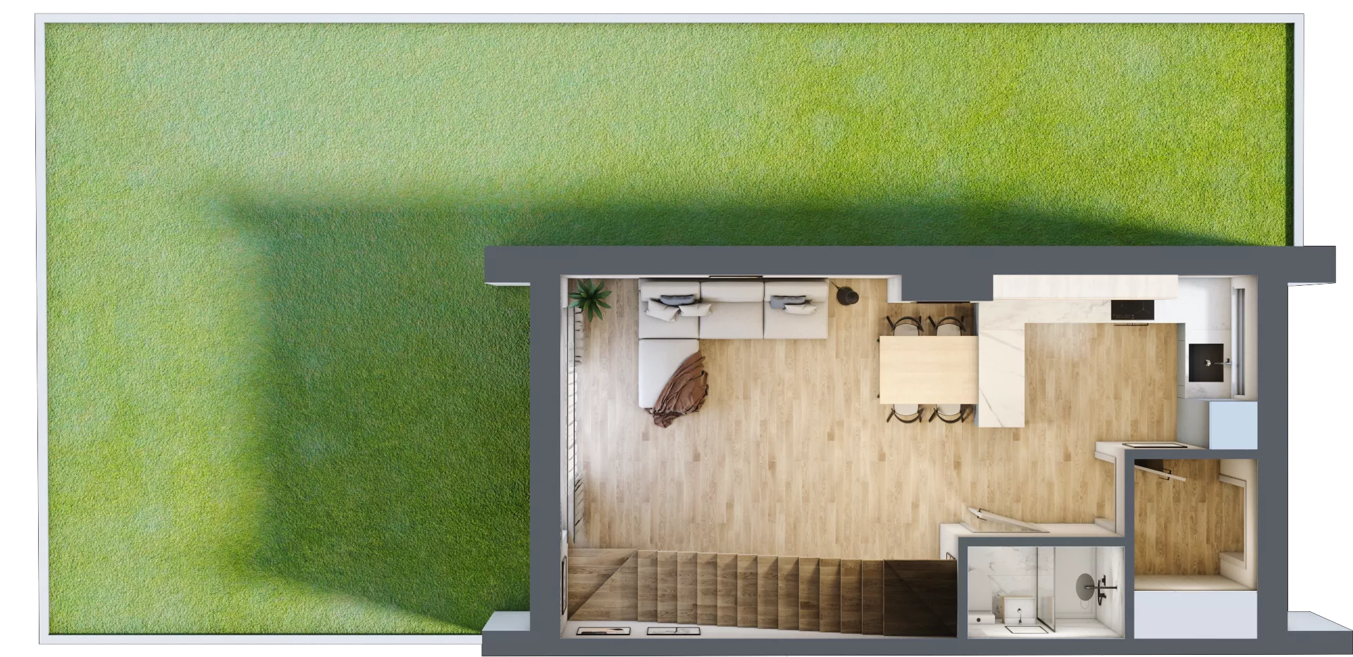 Dom 71,55 m², oferta nr B1, Villa Stoki - domy, Łódź, Widzew, ul. Beskidzka 109