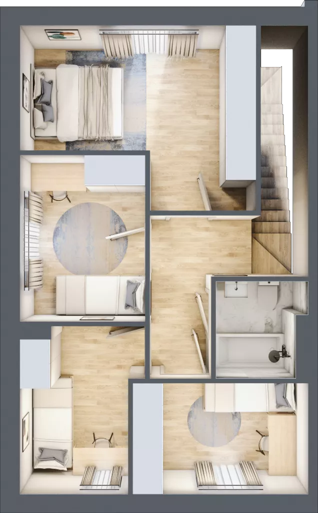 Dom 93,58 m², oferta nr M5, Villa Stoki - domy, Łódź, Widzew, ul. Beskidzka 109